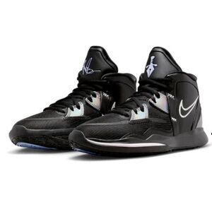 Nike Kyrie Infinity (GS)Black Metallic Silver concord High Top Sneakers Youth